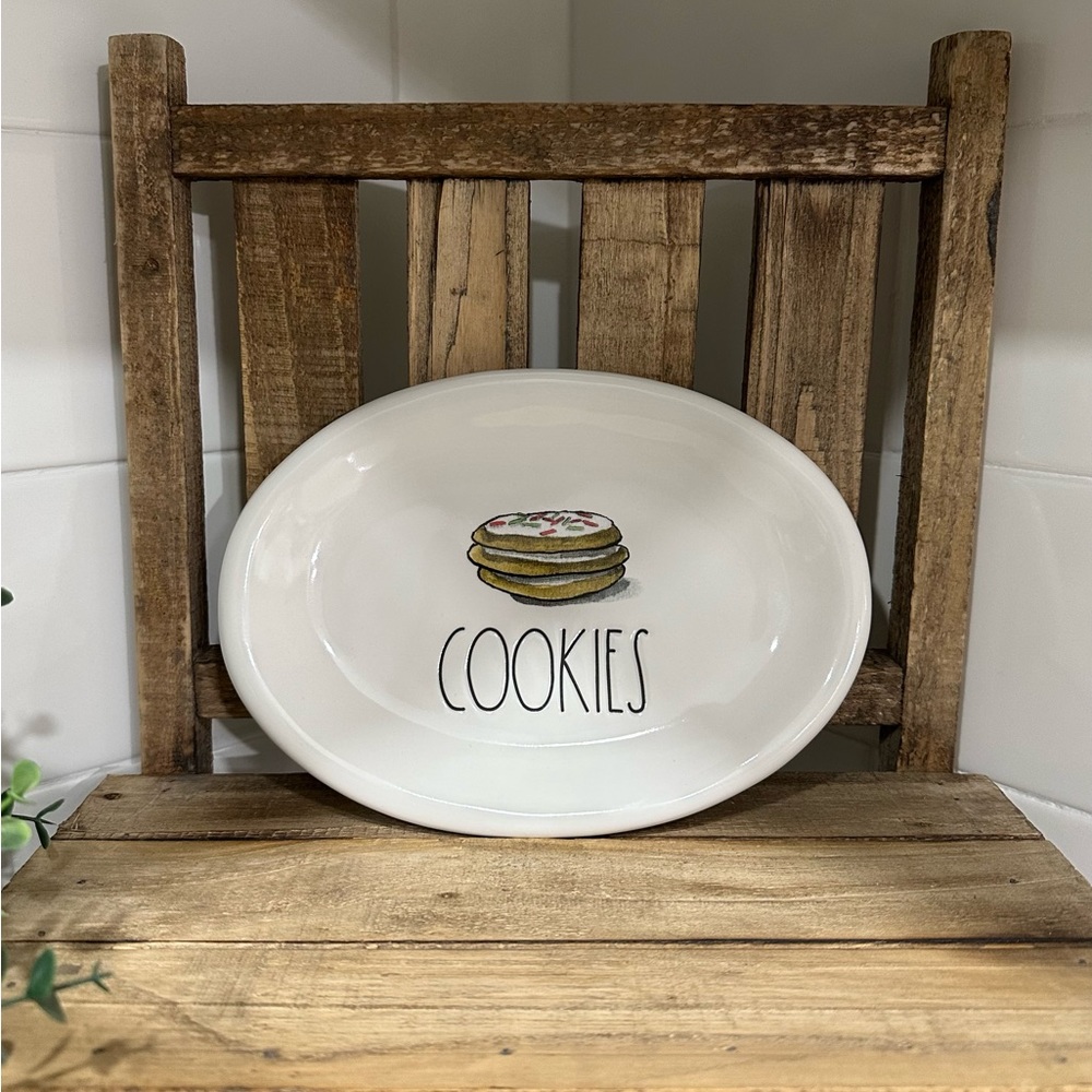 🆕 Rae Dunn | "COOKIES" 🍪 Ceramic Plate!